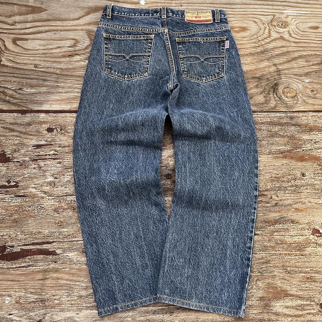 Diesel Men's Black and Navy Trousers (2)
