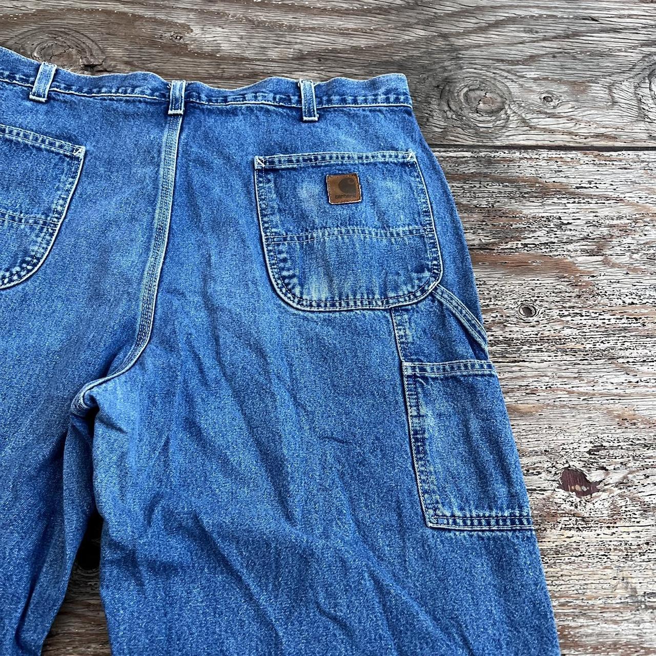 Vintage 90’s Baggy Carhartt Carpenter Denim Pants... - Depop