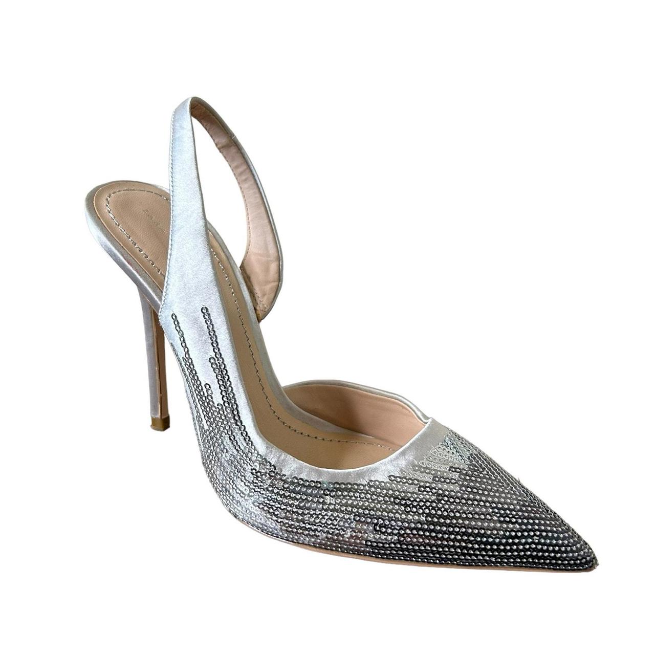 zara glitter high heel shoes