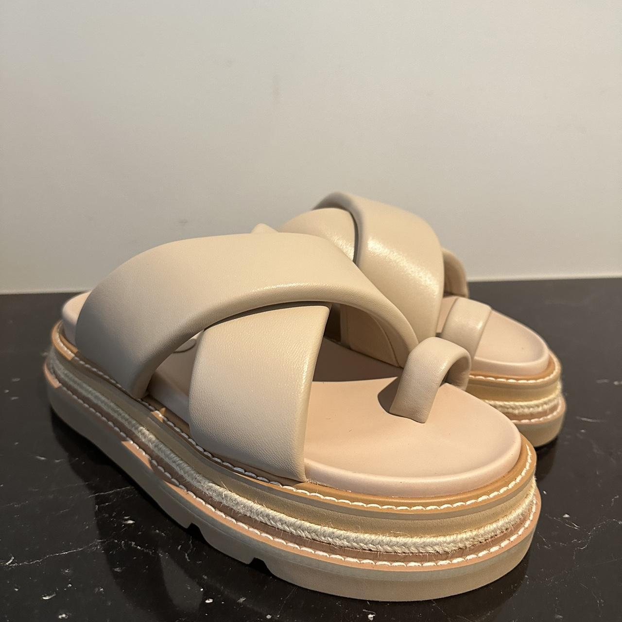 Alias Mae VENGA slides sandals BEIGE LEATHER Size... Depop