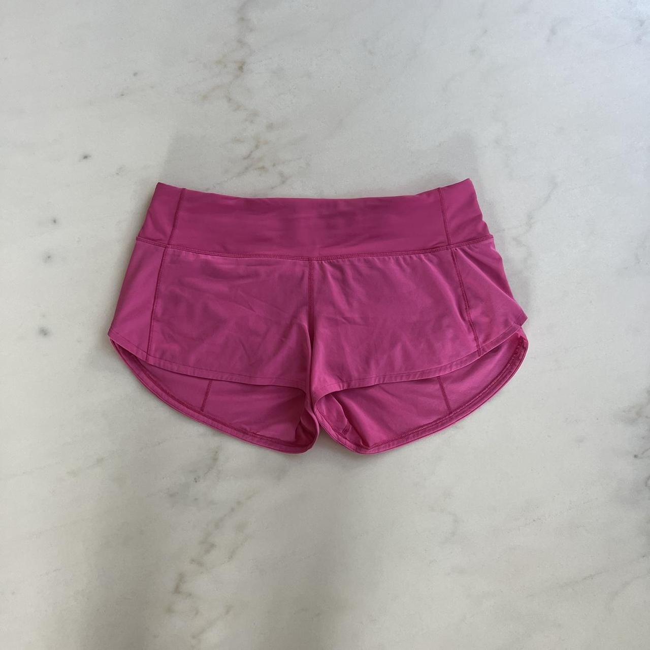 Sonic pink speed up Lululemon shorts 2.5 inch new - Depop