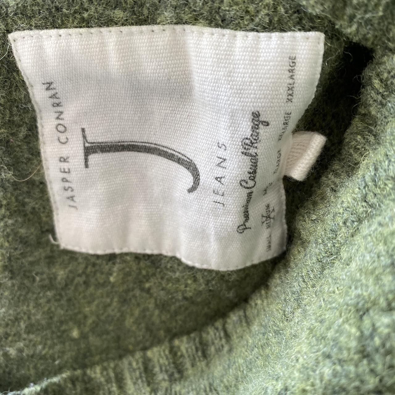 Jasper Conran Men's Green Jumper Depop