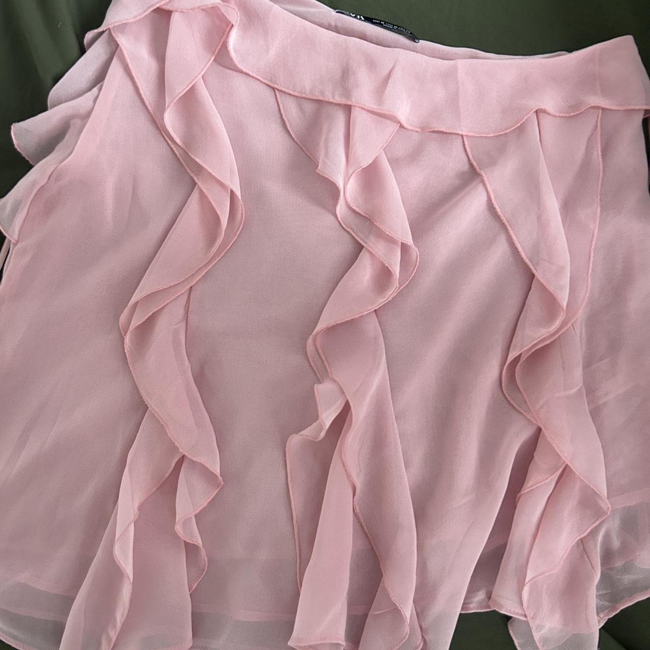 Zara One shoulder ruffled top Never worn Depop