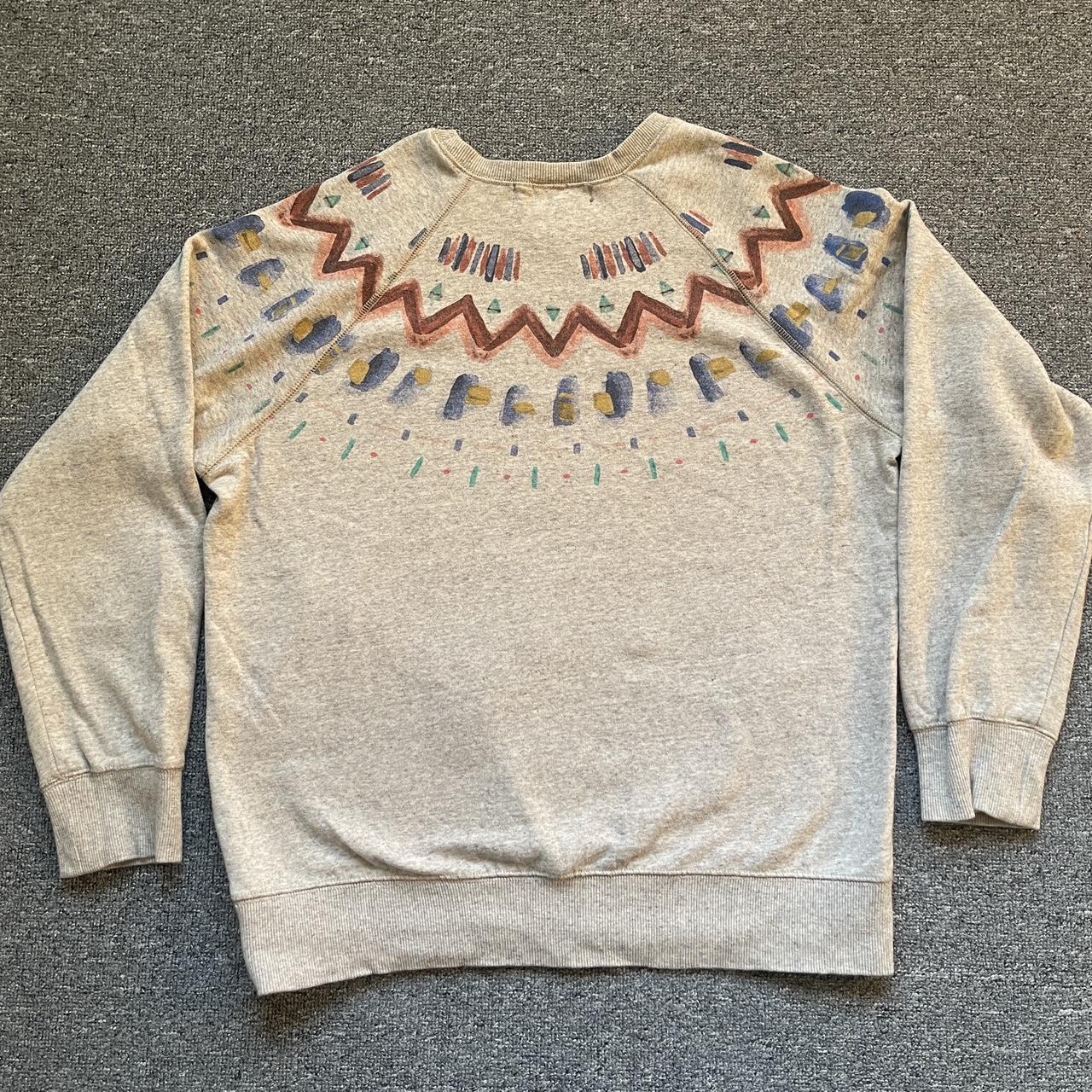 Grey H&M Label of Greater Goods sweater with custom... - Depop