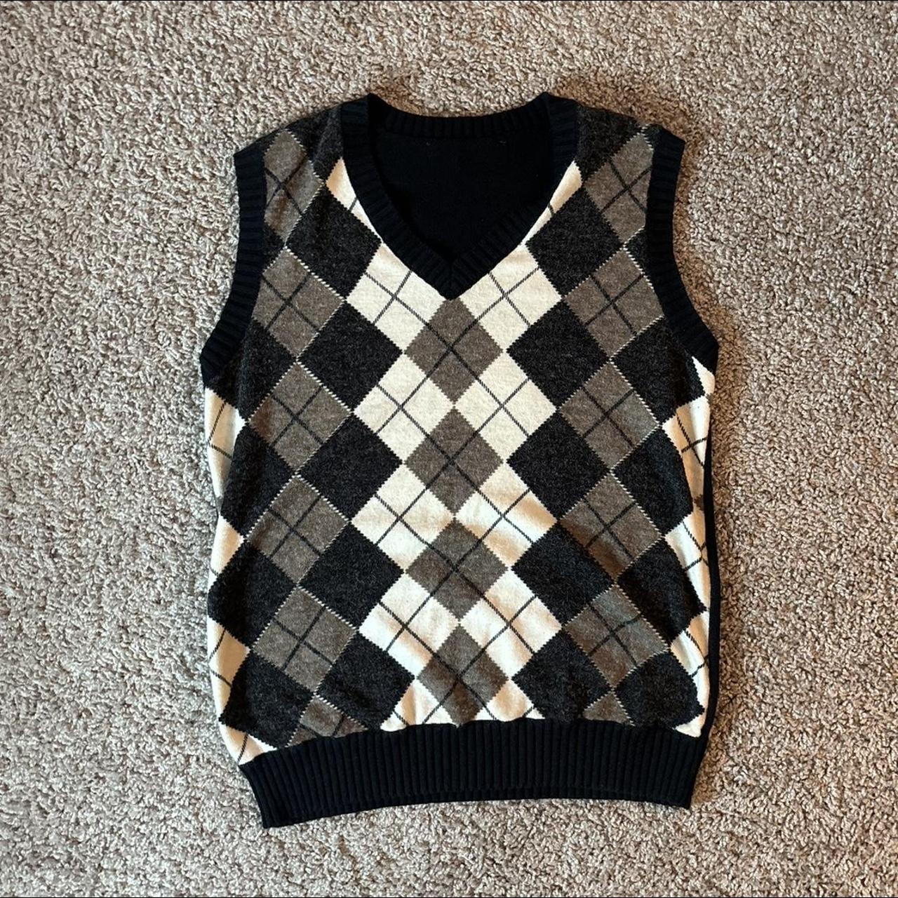argyle sweater vest #indie #sleaze #vintage #y2k - Depop