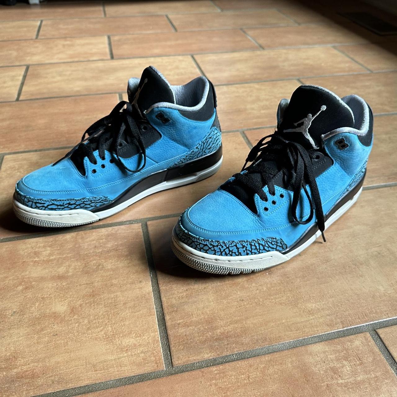 Powder blue 3s on feet best sale