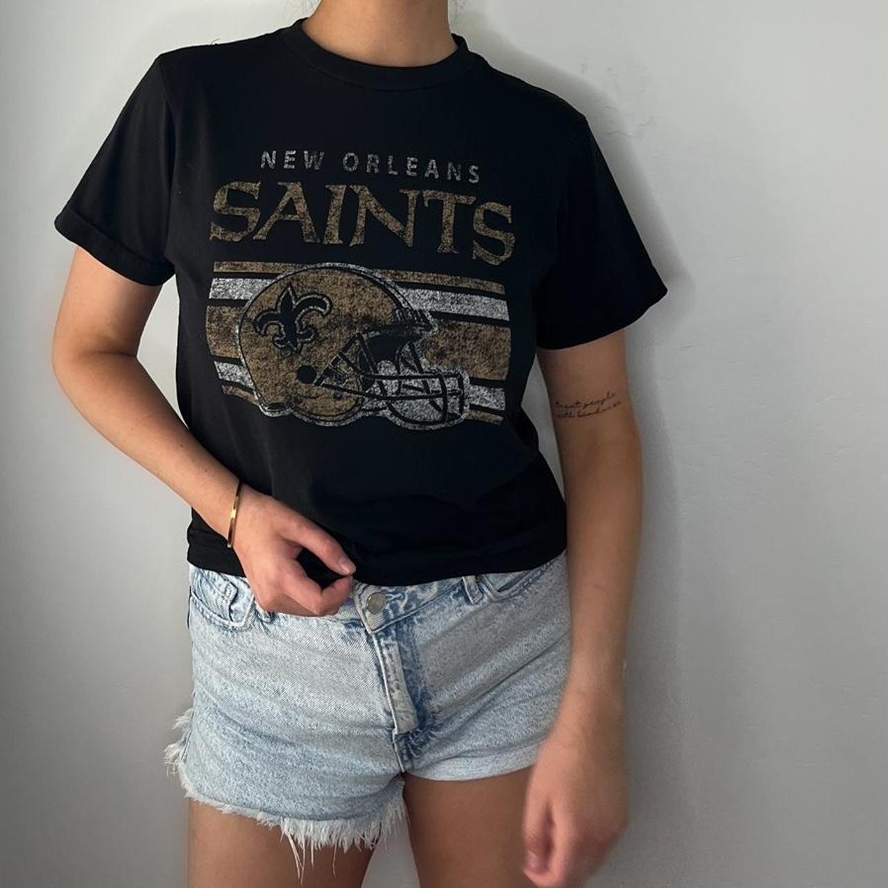 Women's Black and Gold NOLA T-Shirt - Saints