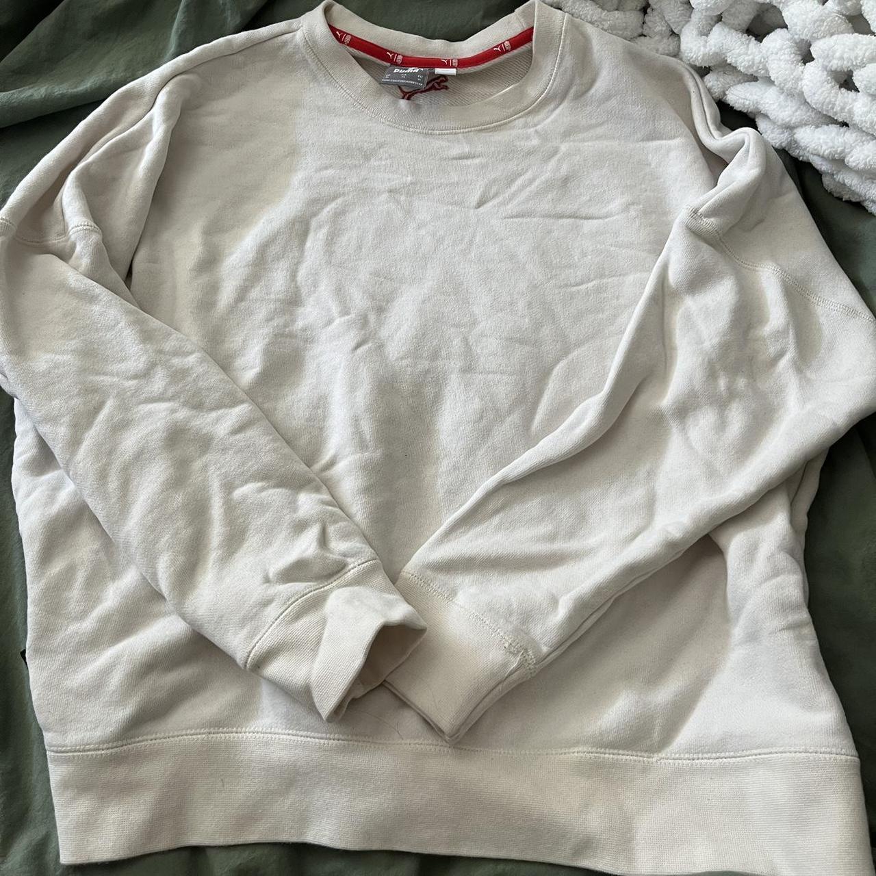 puma x adriana lima white crewneck sweatshirt Depop