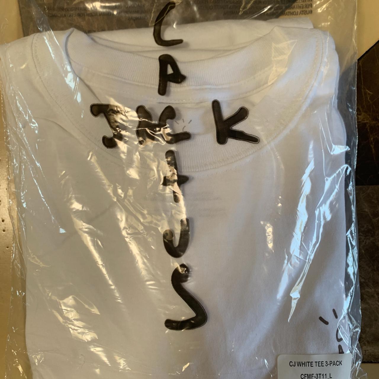 3 Pack Cactus Jack White T-Shirts