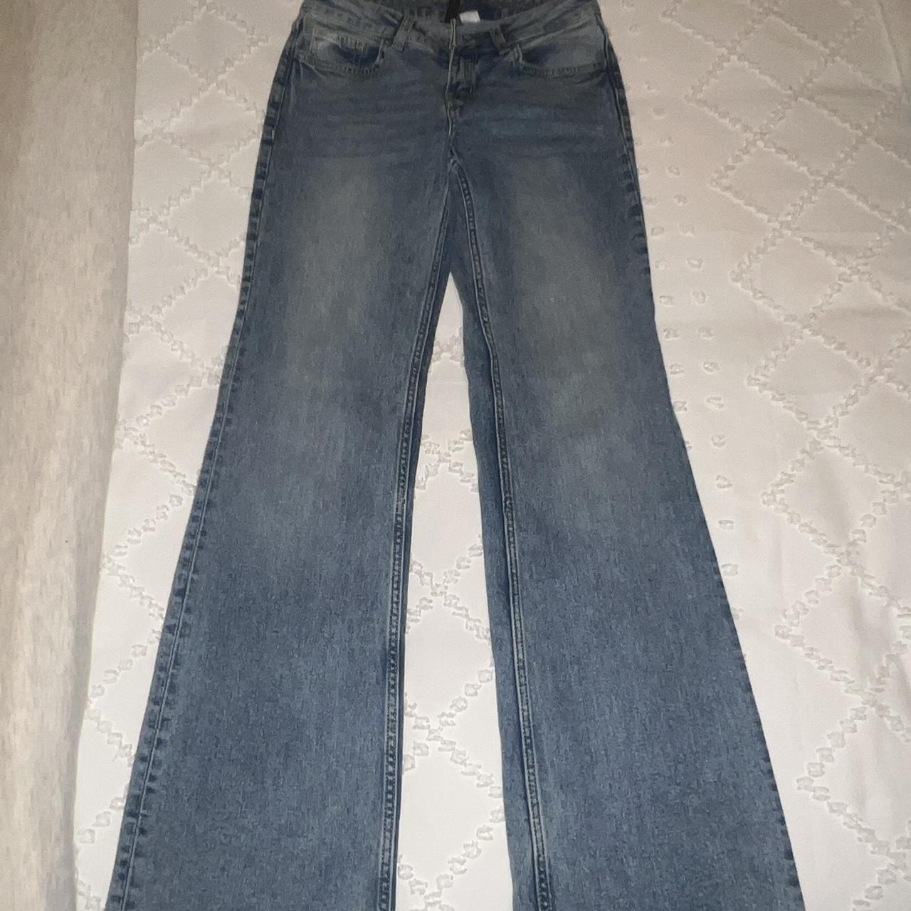 H&M low rise jeans Worn once US 0 - Depop