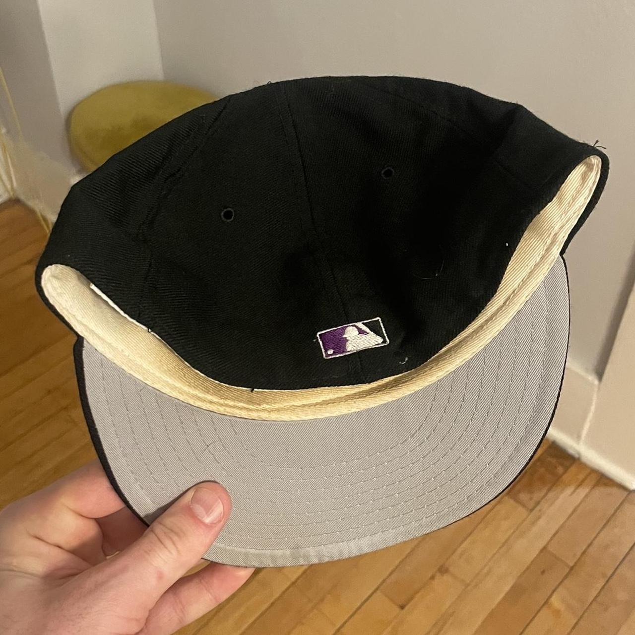 Vintage 90's Colorado Rockies Black Purple MLB - Depop