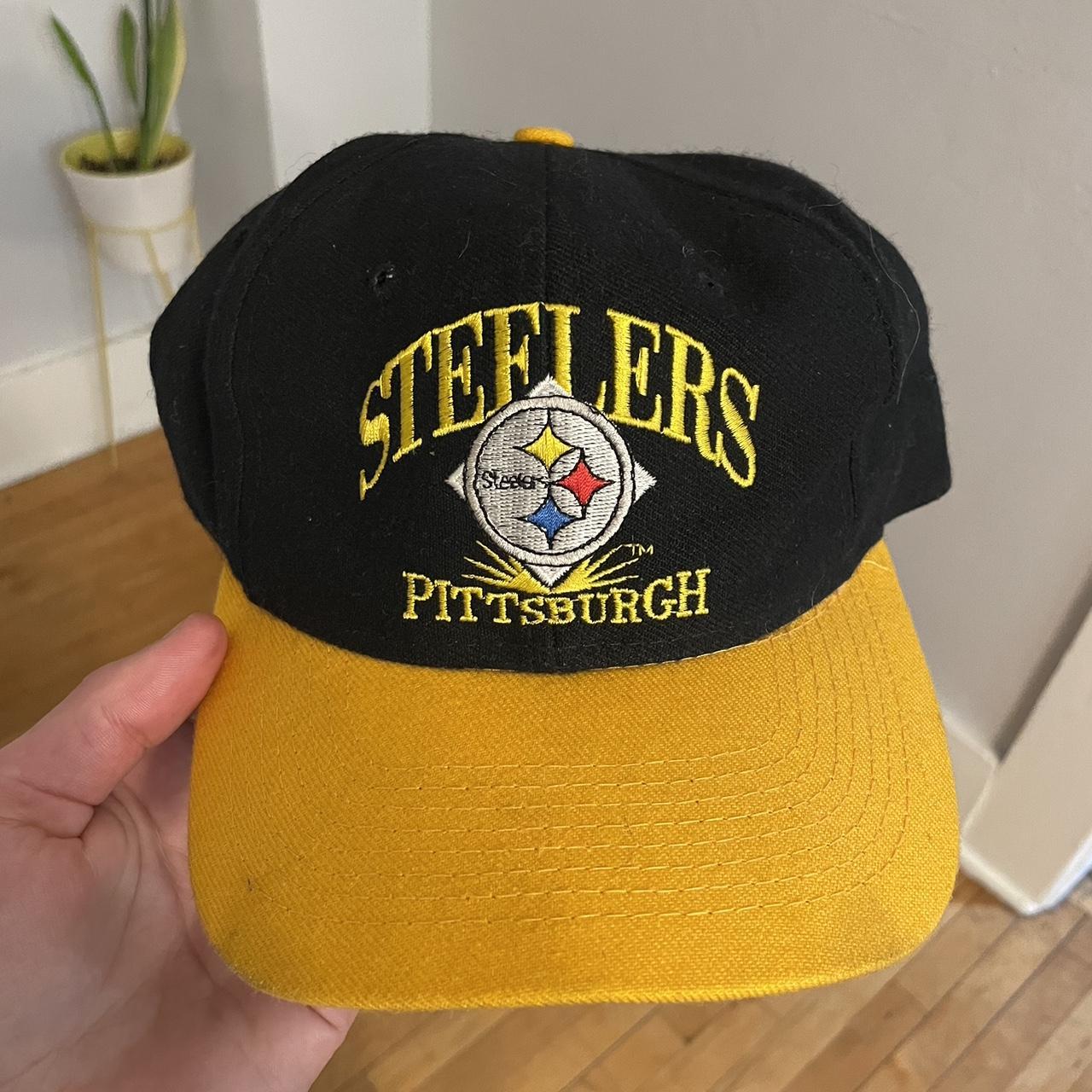 Vintage Pittsburgh Steelers Hat NFL Cap Snapback - Depop