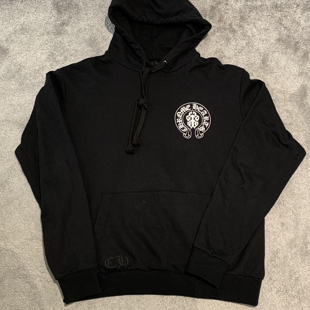 •Chrome Hearts USA Logo Hoodie •Size M Relaxed Fit... - Depop