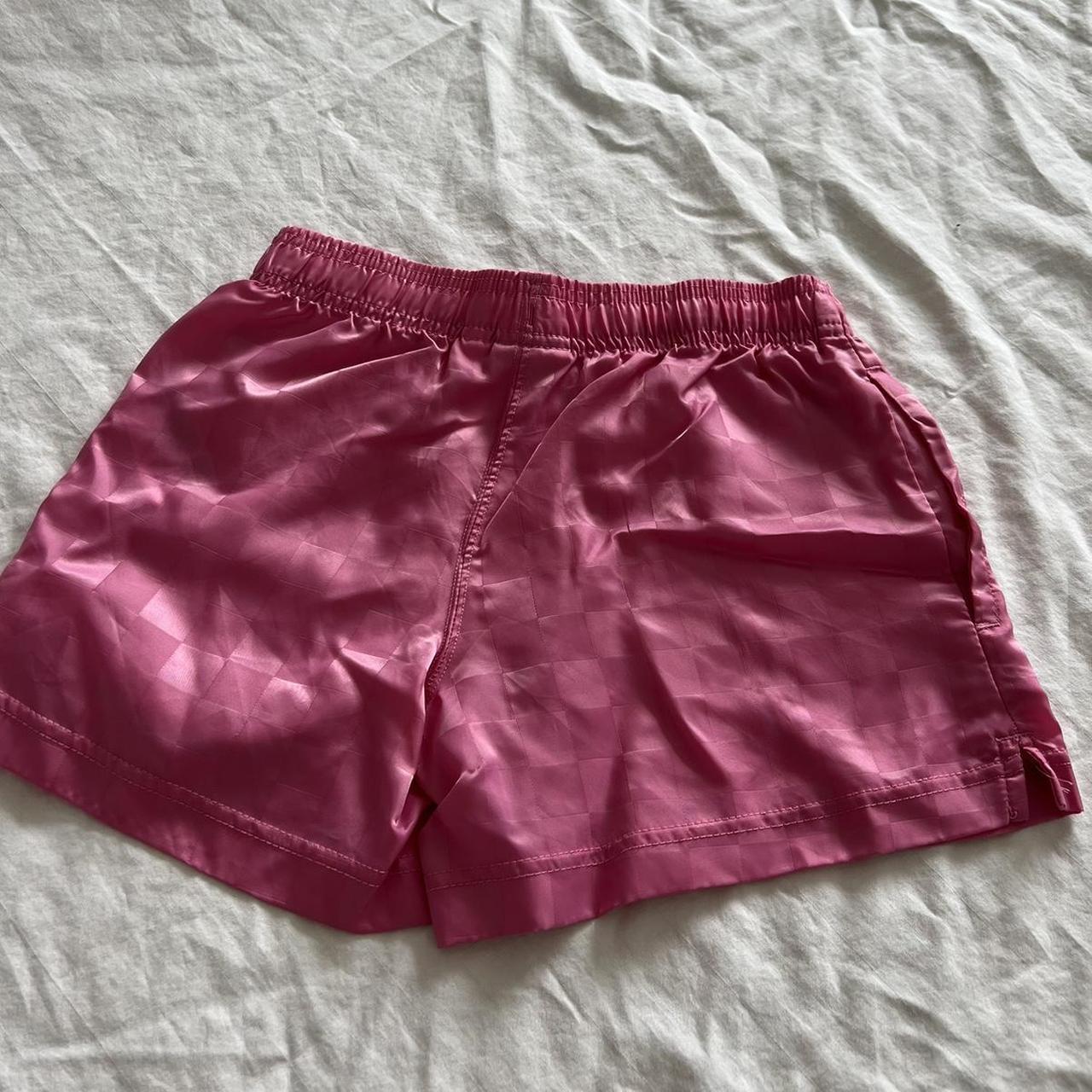 Pink Umbro soccer shorts Fits an xs - Depop