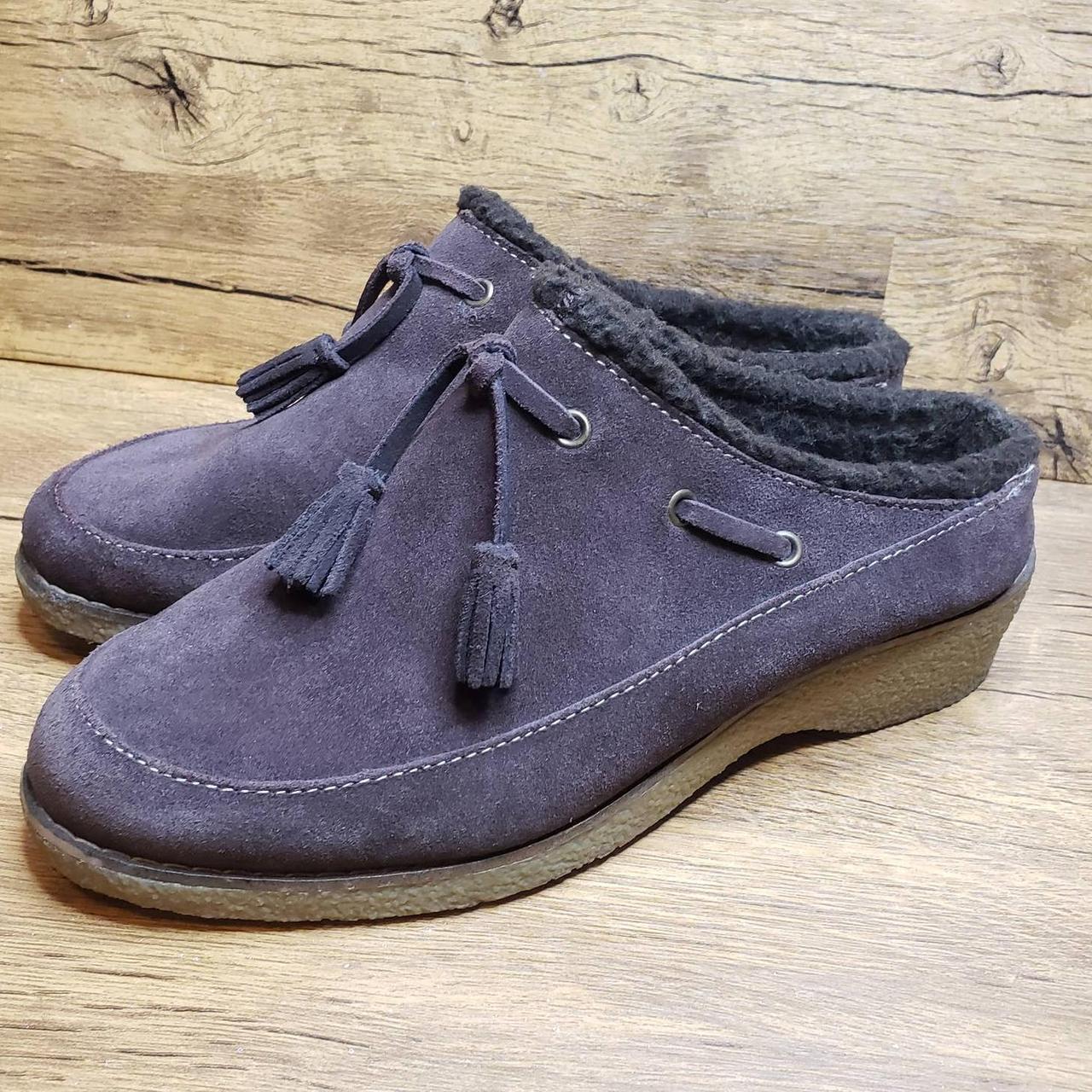 Lands end suede on sale clogs