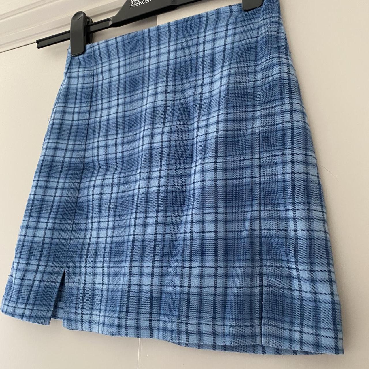 Super Cute And Iconic Brandy Melville Blue Check Depop