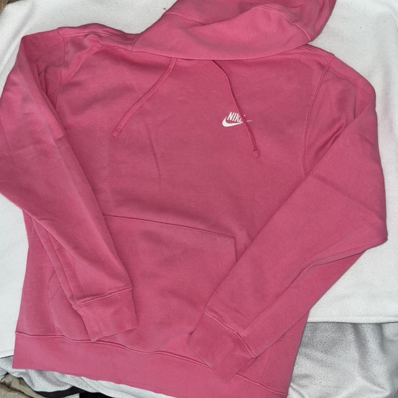 neon pink nike hoodie