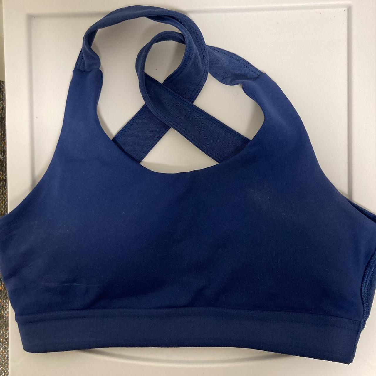 MyProtein Women's Navy Bra | Depop