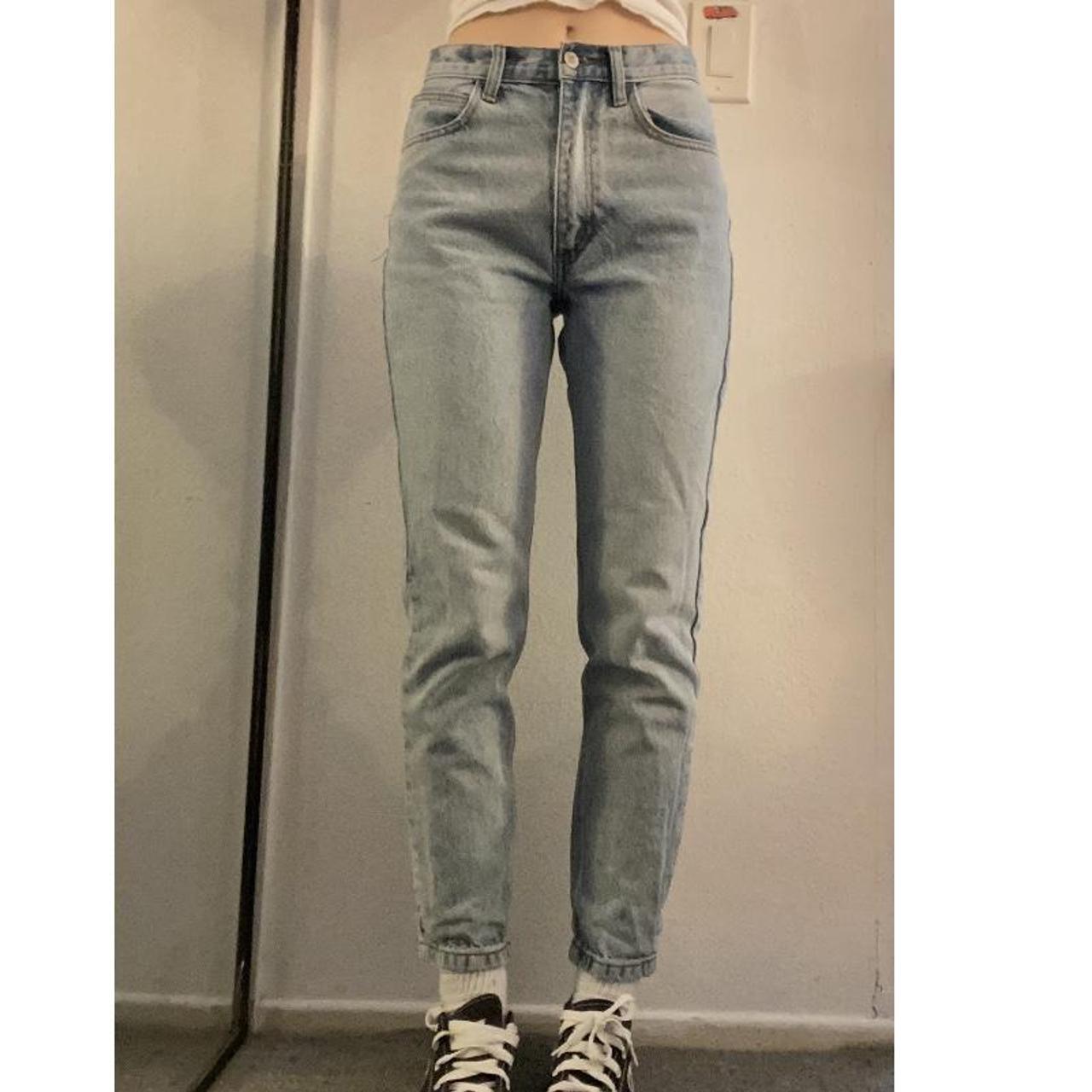 Brandy Melville mom jeans Labeled size medium but... - Depop