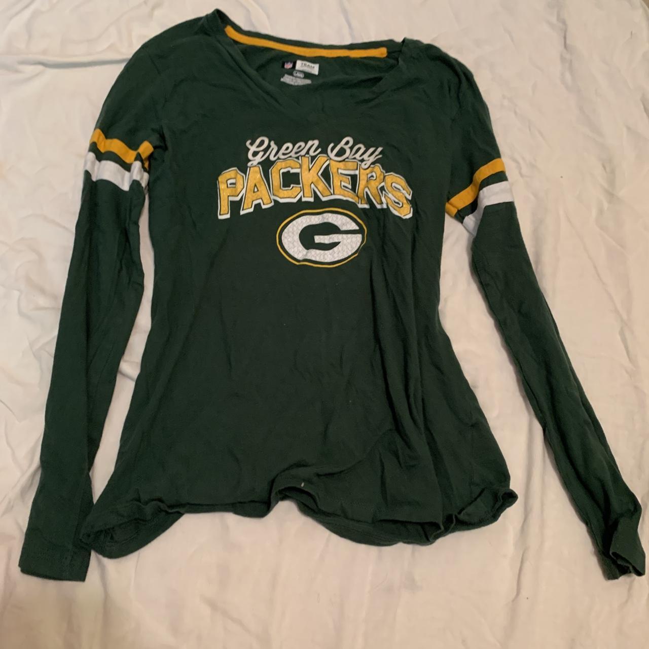 Green Bay Packers NFL Team Apparel Long Sleeve Shirt - Depop