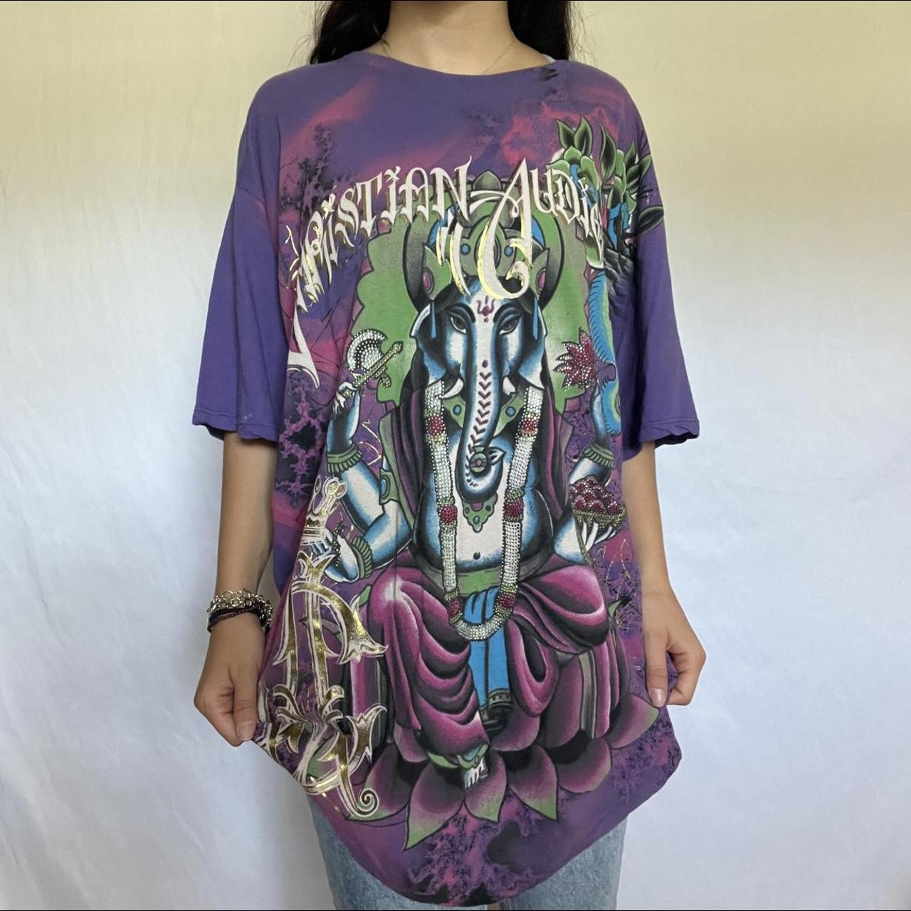 Ed Hardy Graphic Tee Size 2X Model S Depop   P0 