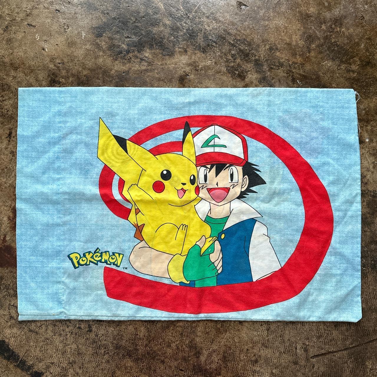 VINTAGE 90S POKEMON PILLOWCASE IN MINT CONDITION - Depop