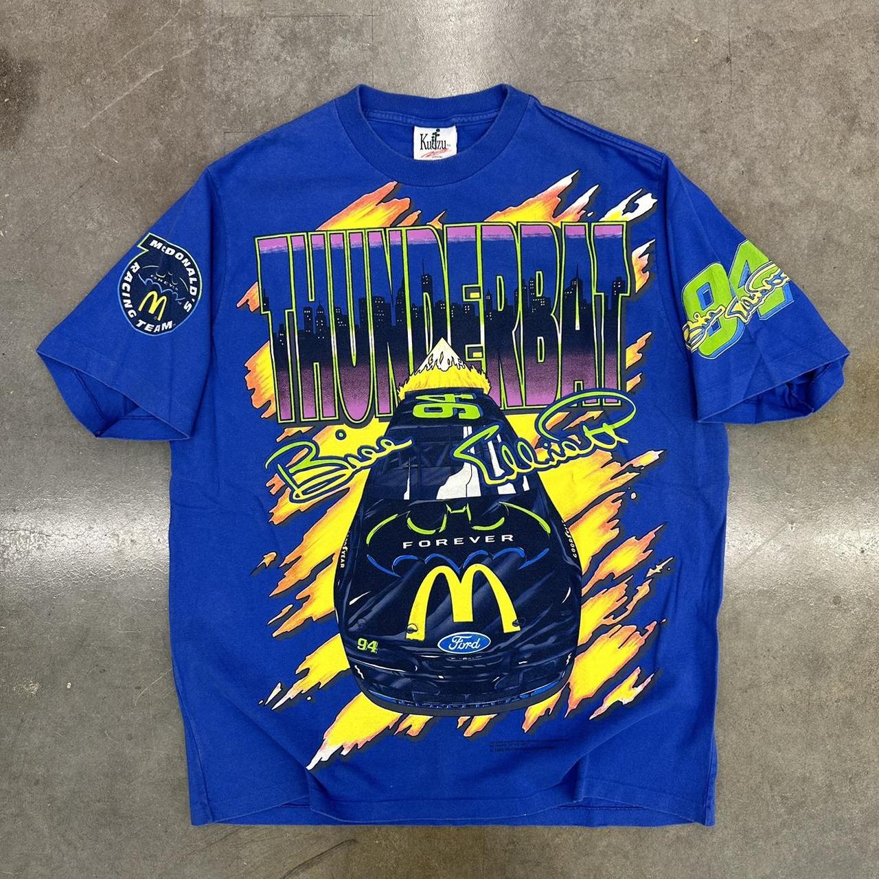 Deals Vintage 1995 McDonald's Batman Forever Racing Team Bill Elliott T-Shirt Size XL