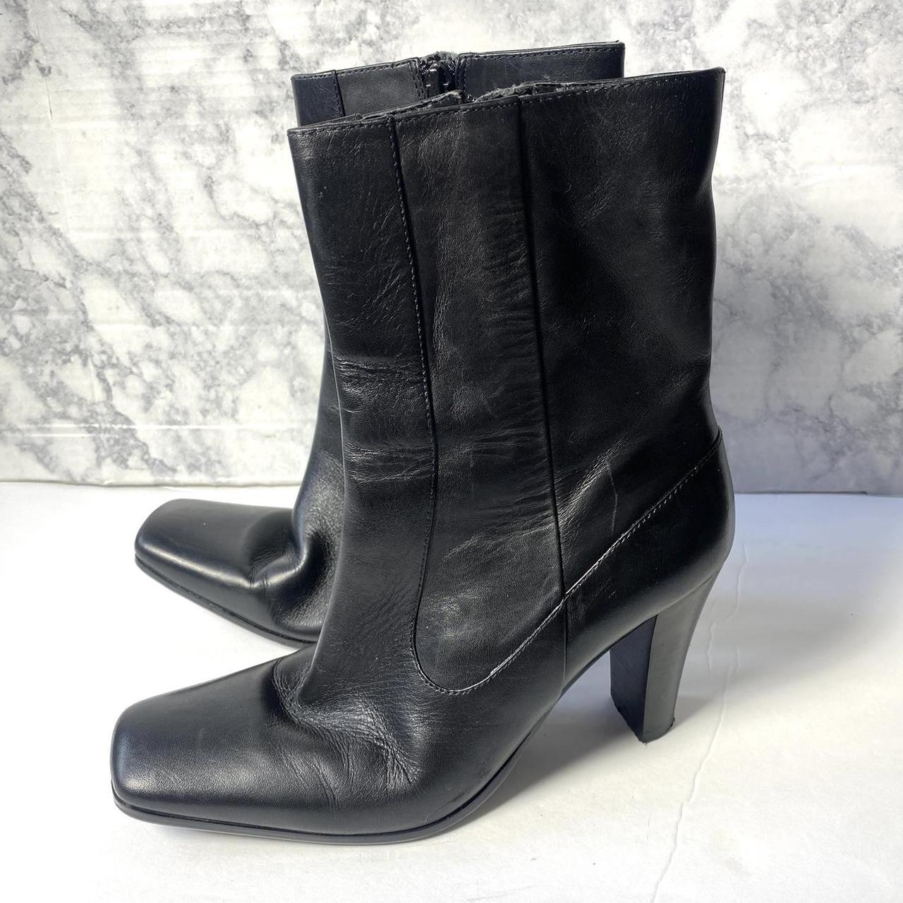 Nine West Caitrino Heeled Square Toe Boots • Nine... - Depop