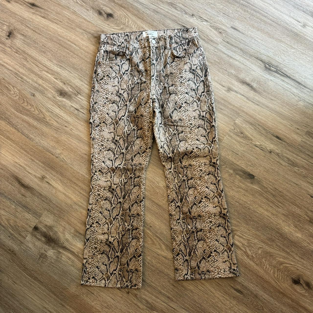 Reformation Peyton 2024 Snake High Rise Bootcut Jeans