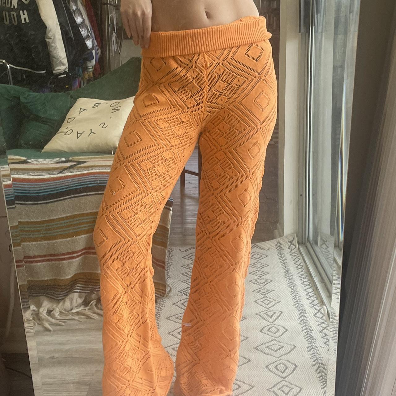 AMERI／CROCHET LIKE PANTS-