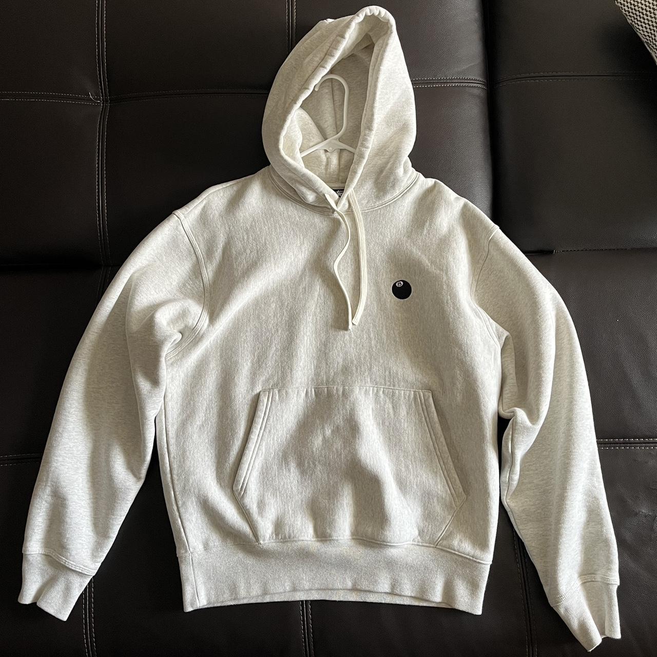 stussy 8 ball embroidered hoodie brand new, only... - Depop