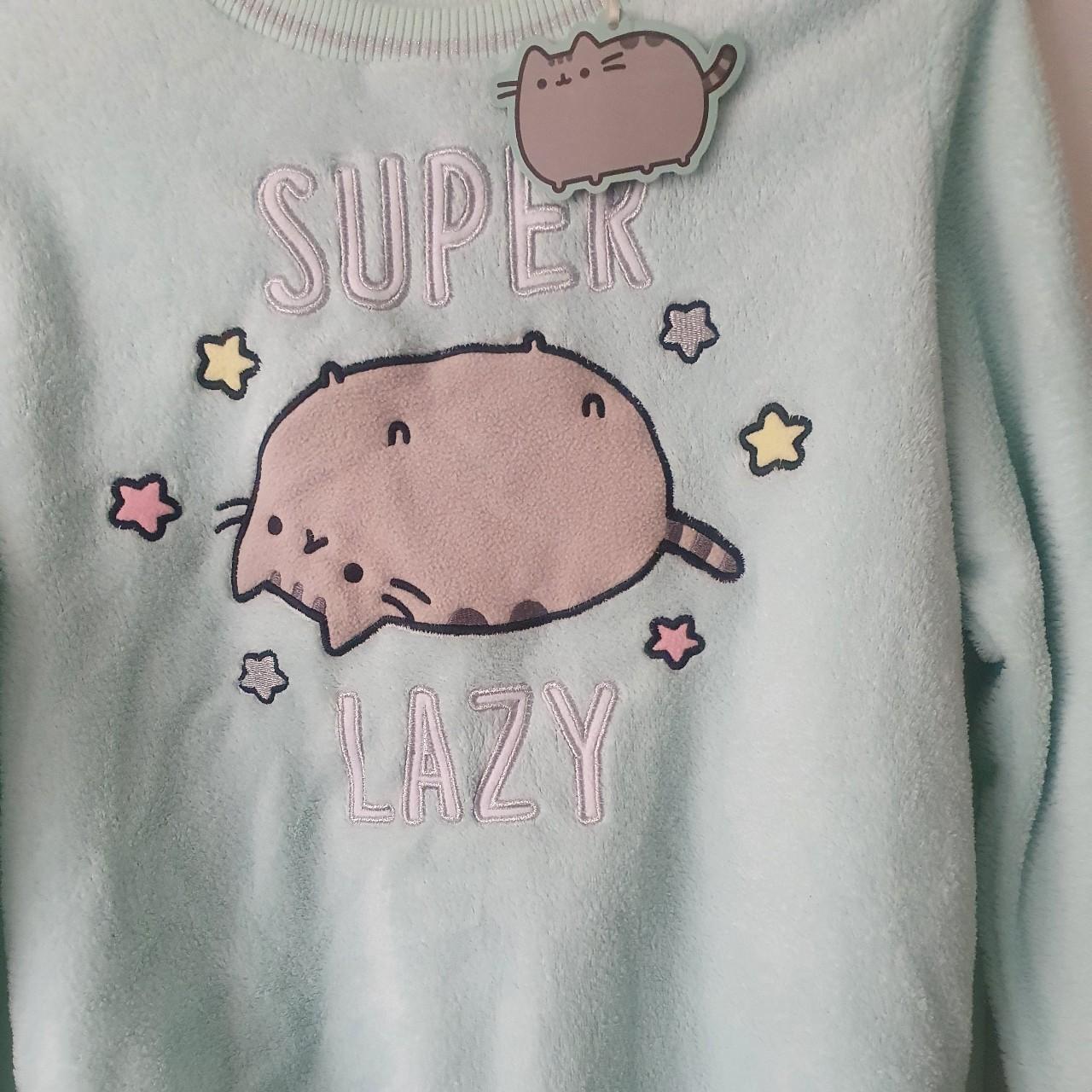 Brand new pusheen fluffy top BNWT Super soft... - Depop