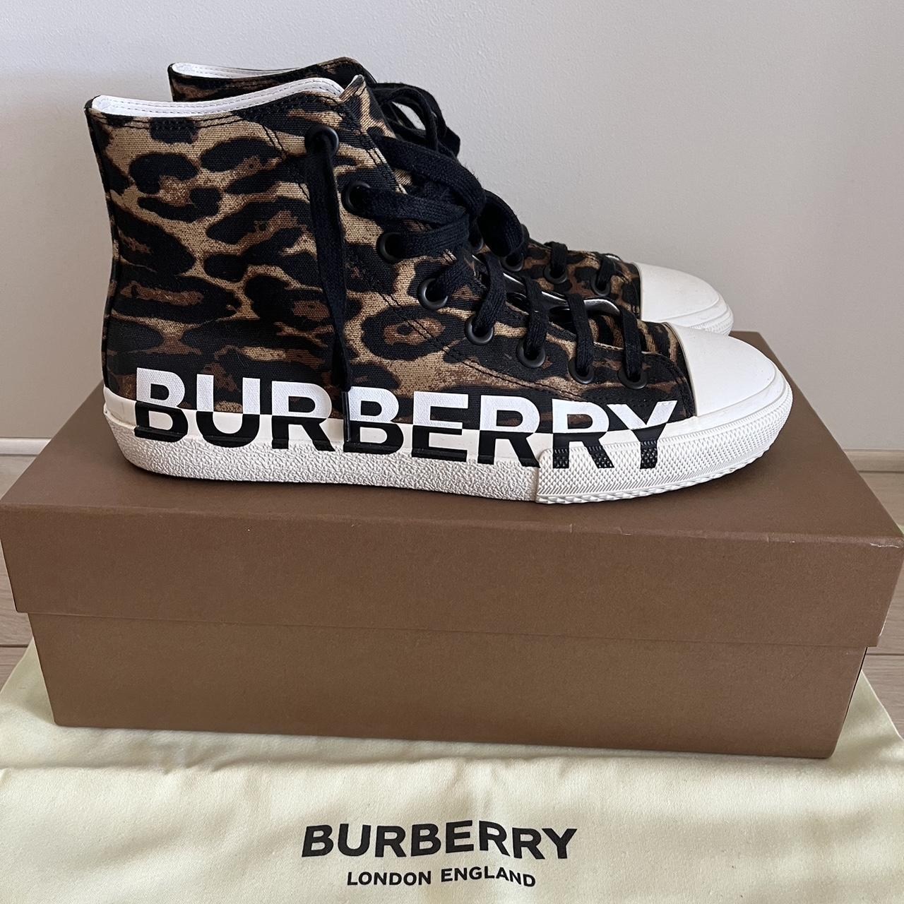 BURBERRY Larkhall Logo High Tops. Size 41.5 (Men's... - Depop