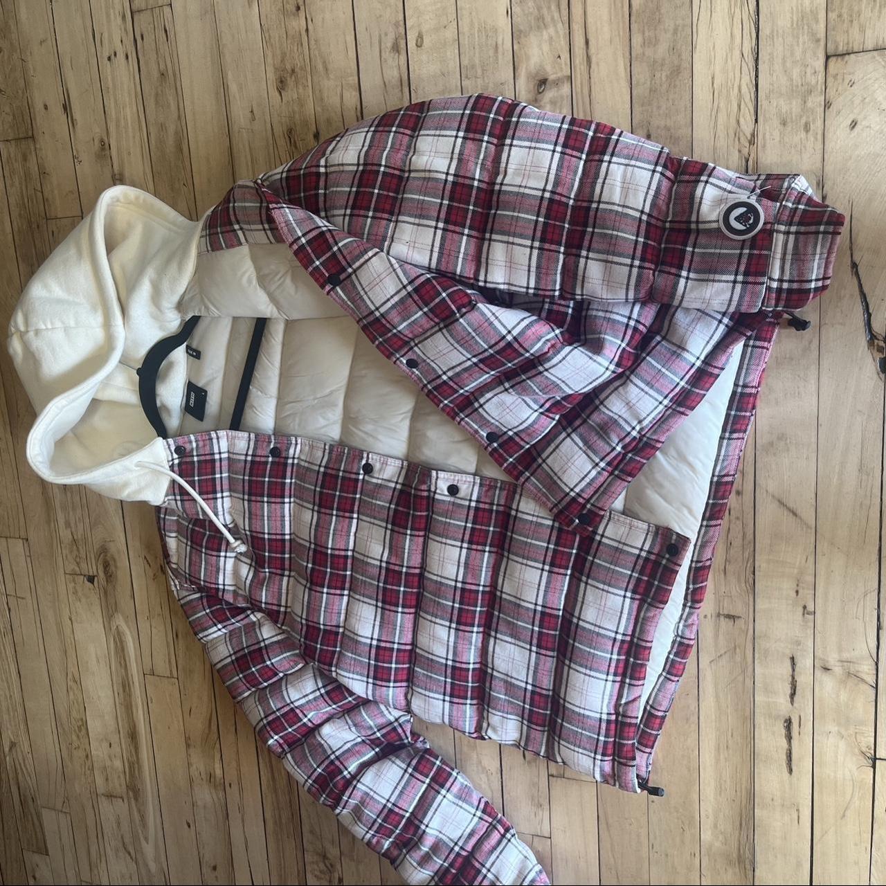 Kith Sterling Quilted Hooded Puffer Plaid Flannel...