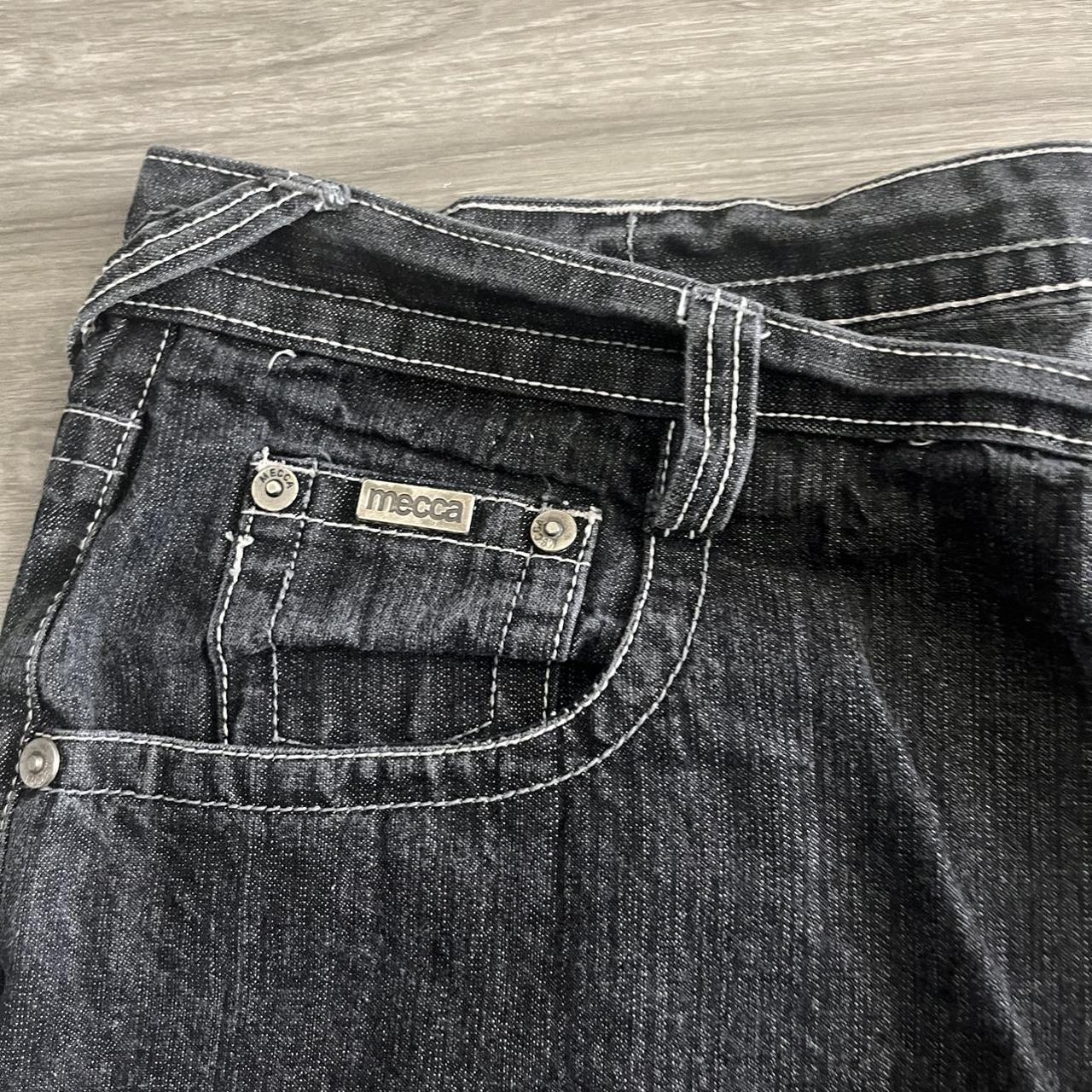 ON HOLD! INSANELY MASSIVE BAGGY MECCA JEANS 12 INCH... - Depop