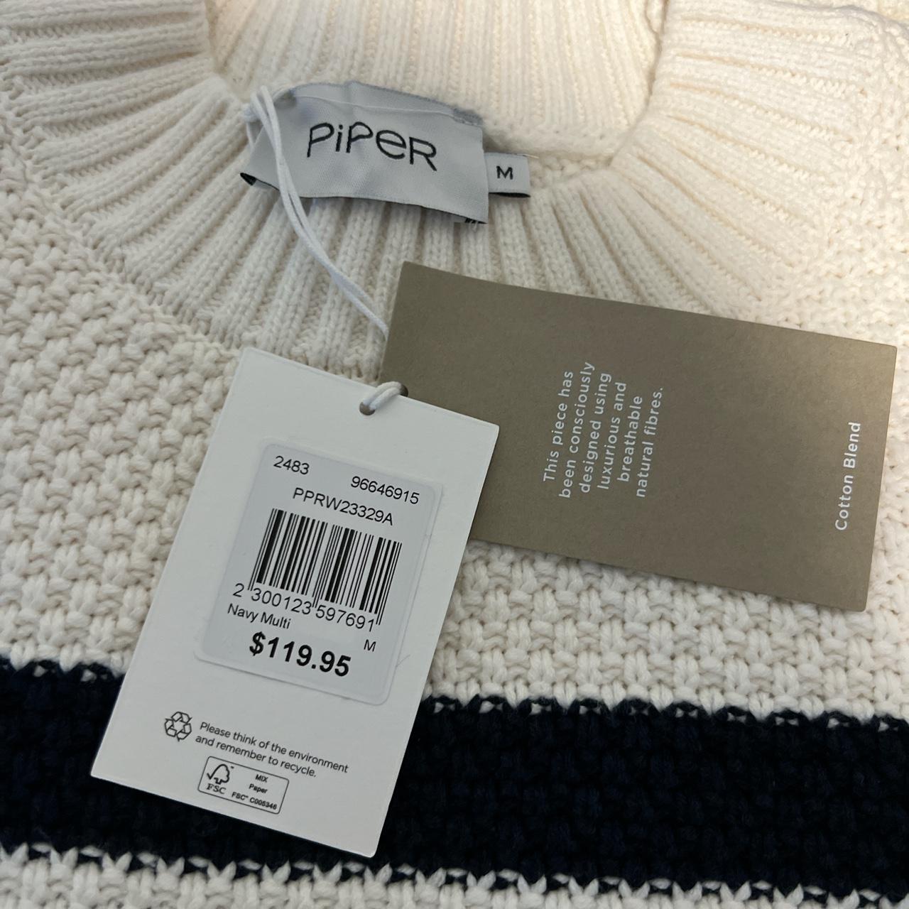 PIPER Marshmallow Sweater Fabrication: 60% Cotton,... - Depop