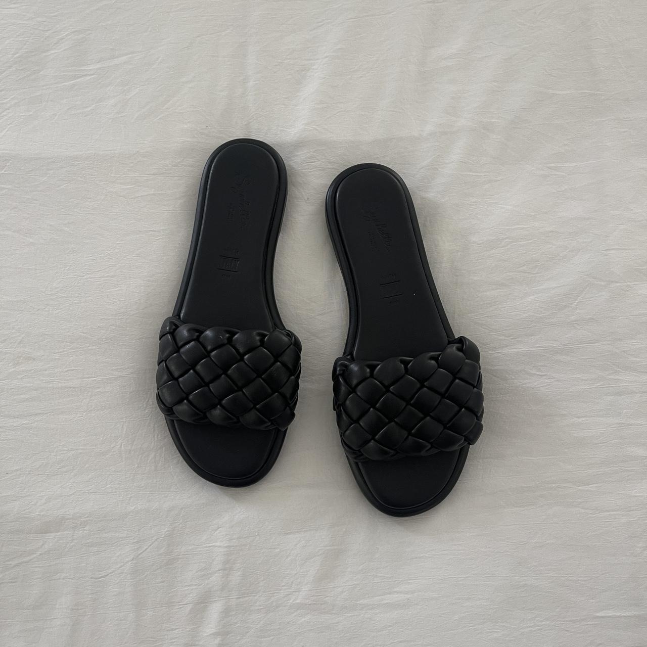 Seychelles puffy discount woven slide sandals