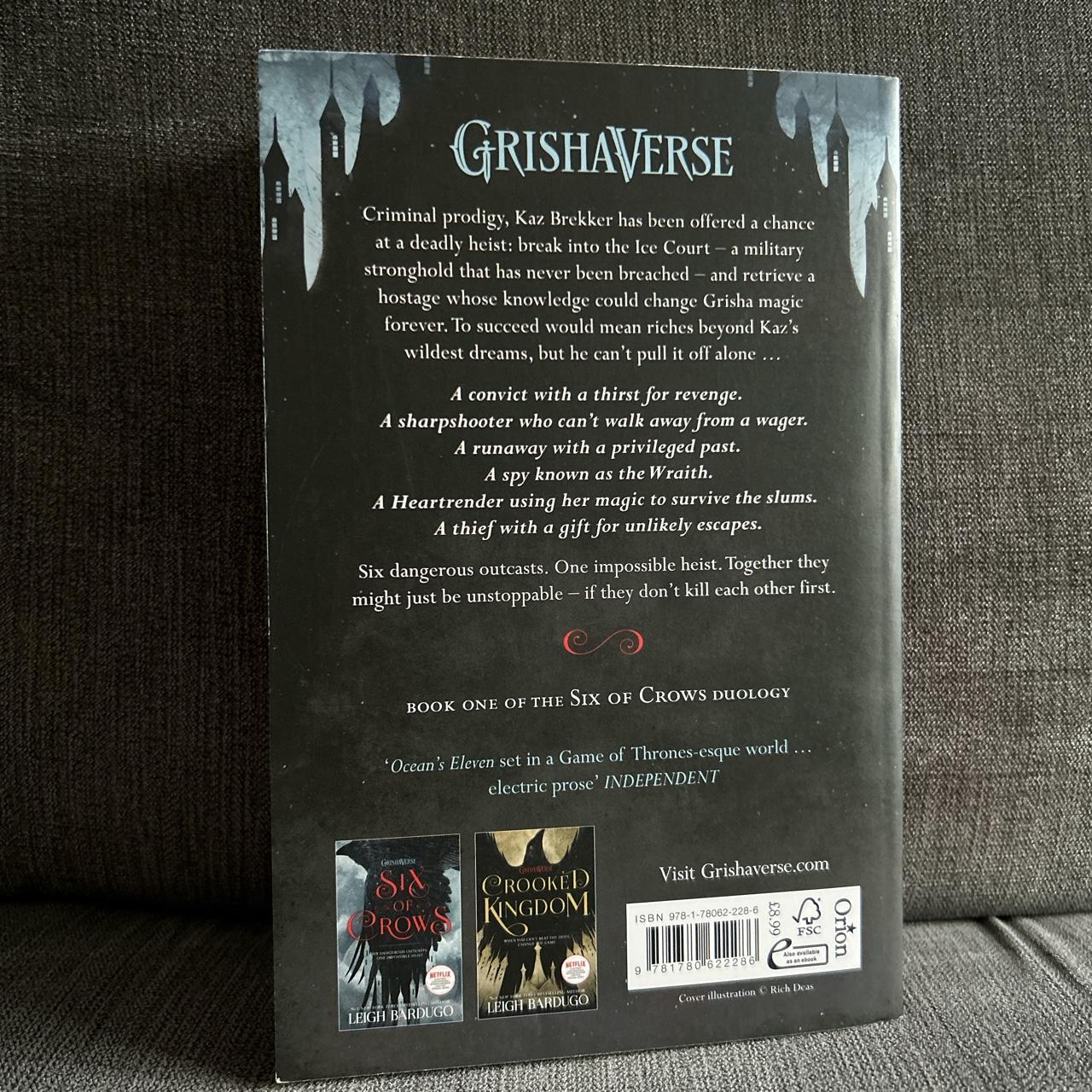 Six Of Crows paperback book by Leigh Bardugo Ask... - Depop