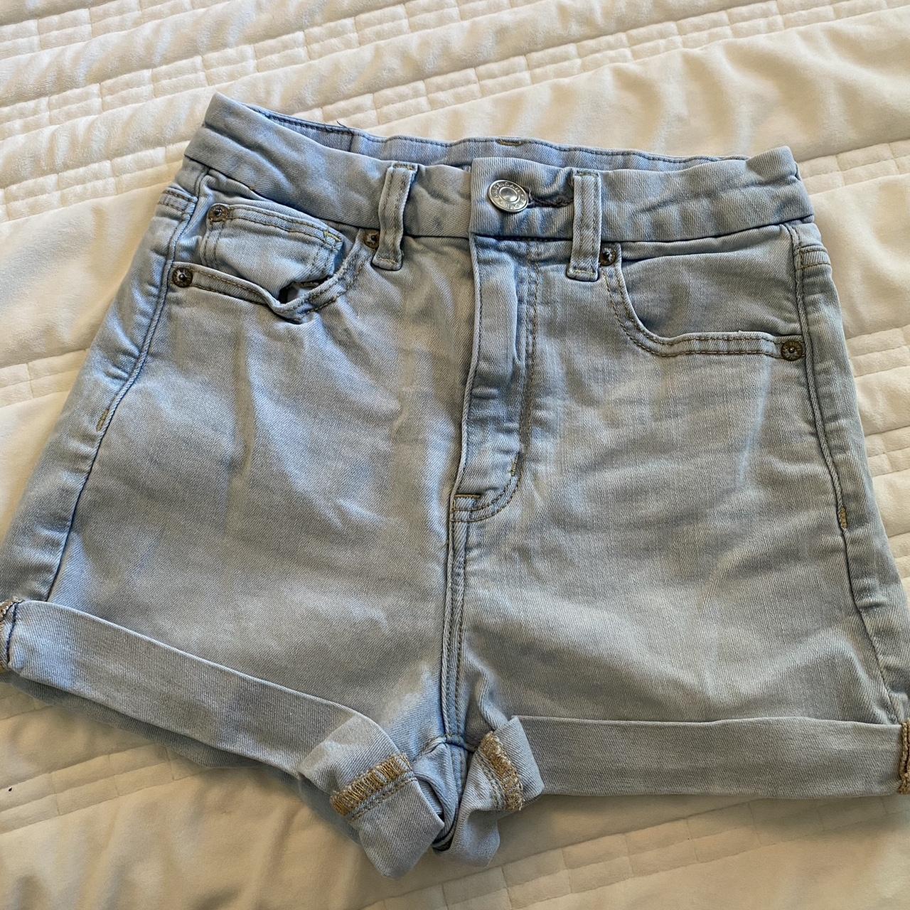 american eagle jean shorts! no rips or stains, worn - Depop