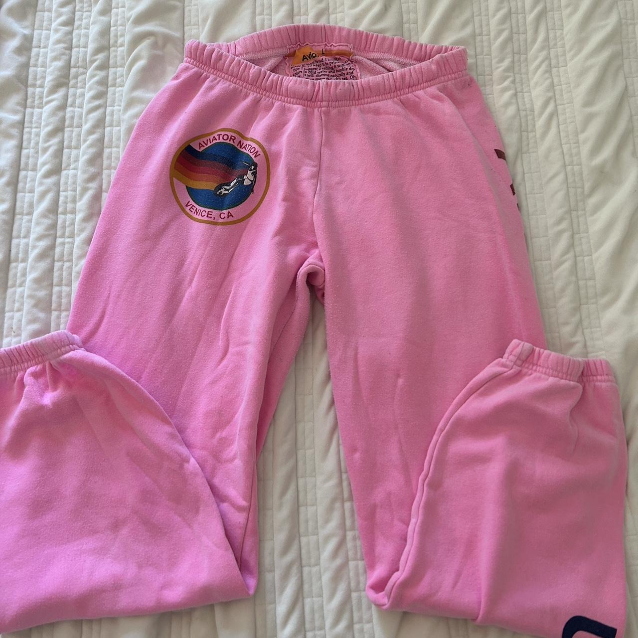 Aviator Nation Pink Sweatpants
 aviator nation pink sweatpants in size large no Depop