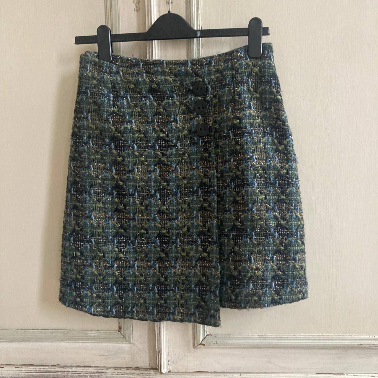 Brora wool tweed skirt. Size 8. Excellent... - Depop