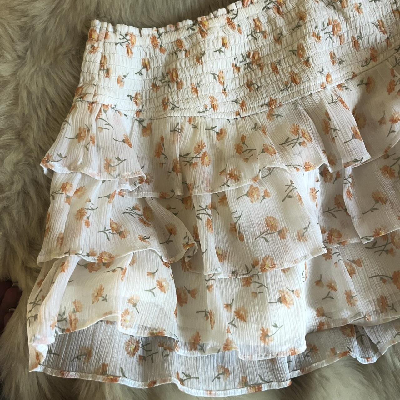 Abercrombie & Fitch Women's Skirt - White/Multi -… - image 3