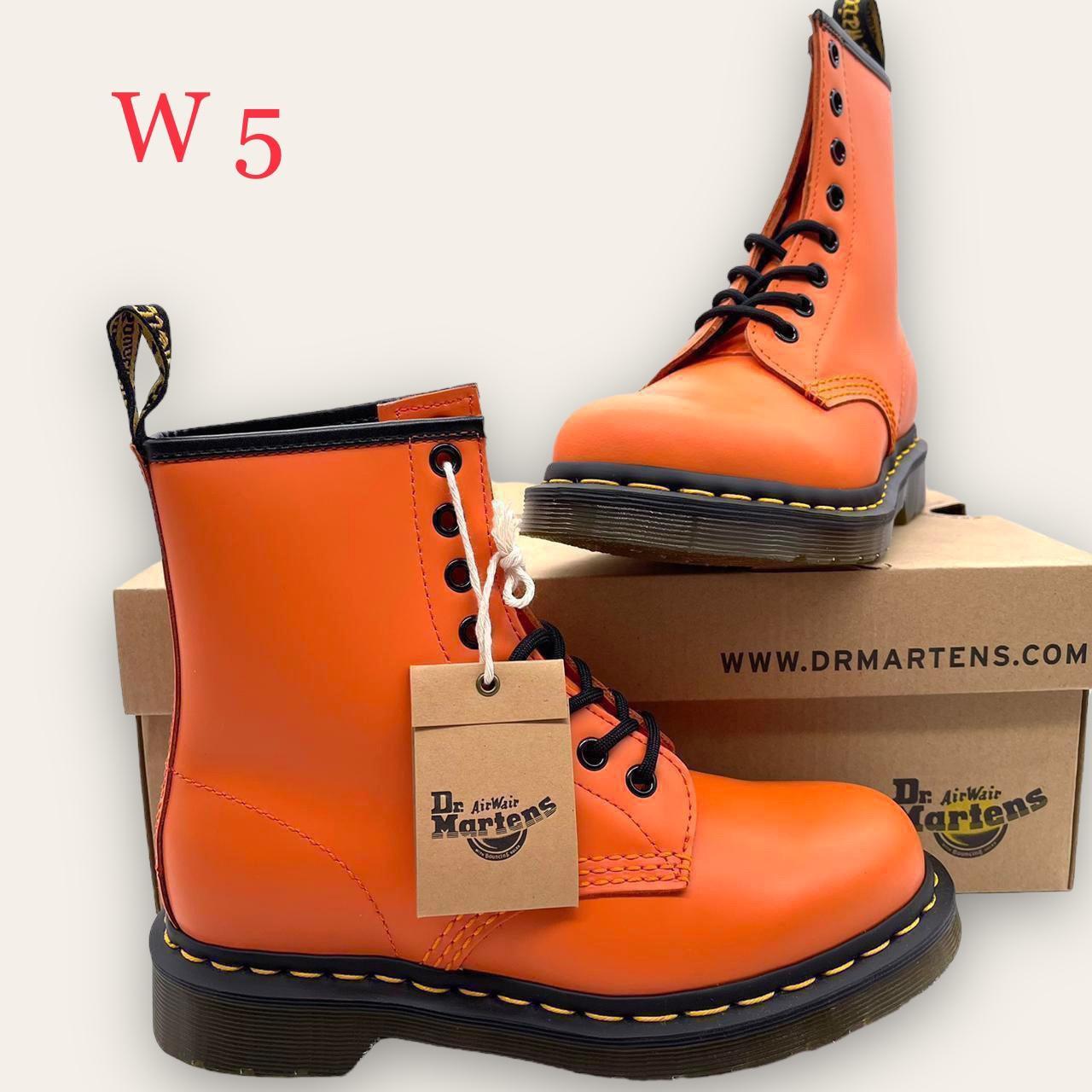 Dr. Marten Orange Boots Laceup 🌻 THESE BOOTS ARE... Depop