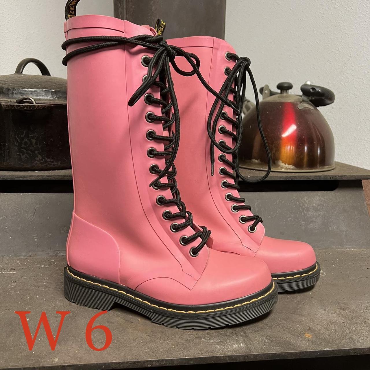 Pink Rubber Dr. Marten Boots 🌻 THESE BOOTS ARE …... Depop