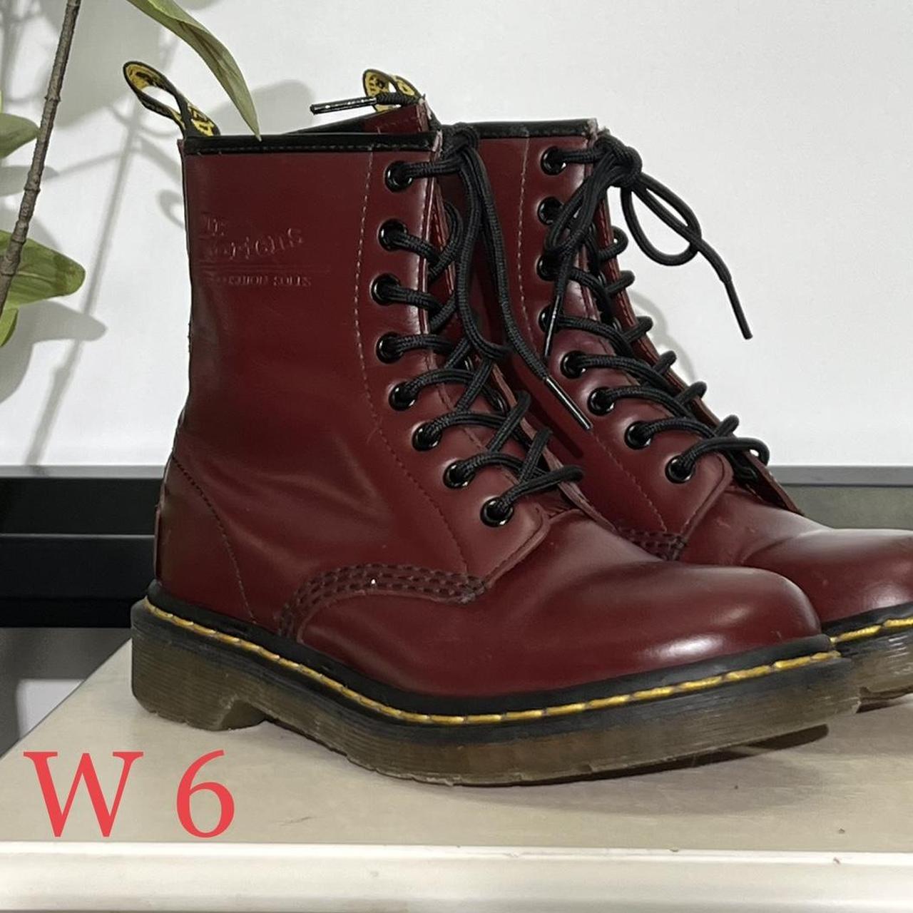 Dr. Marten Dark Red Boots 🌻 THESE LACES-UPS ARE …... - Depop