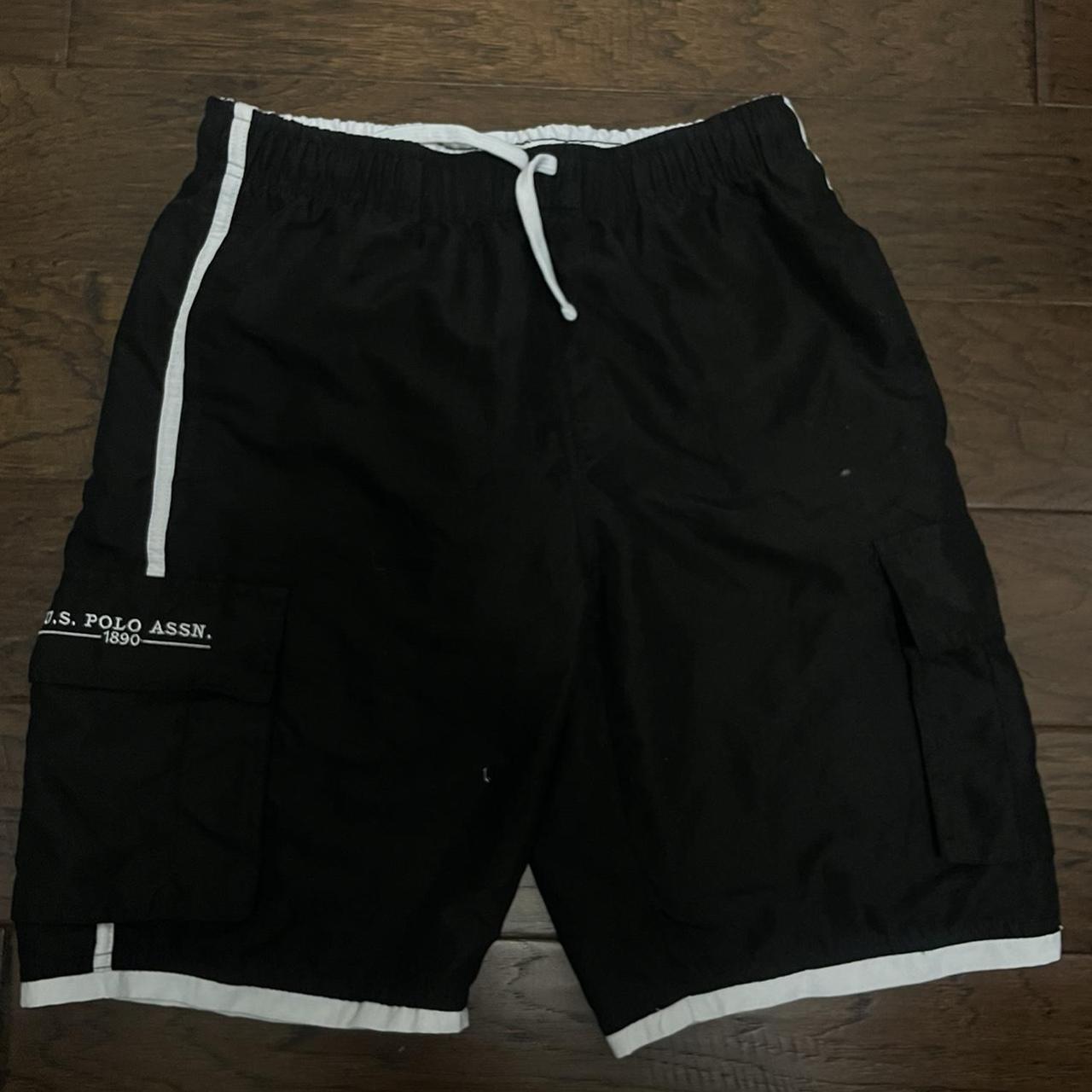 U.S. Polo Assn. Men's Black Shorts | Depop