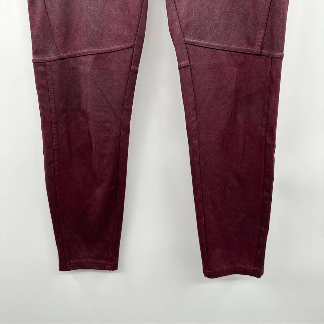 Free People Midnight Burgundy Faux Suede High Rise - Depop