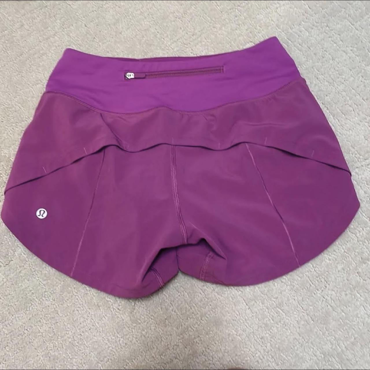 Lululemon Women's Purple Shorts Depop