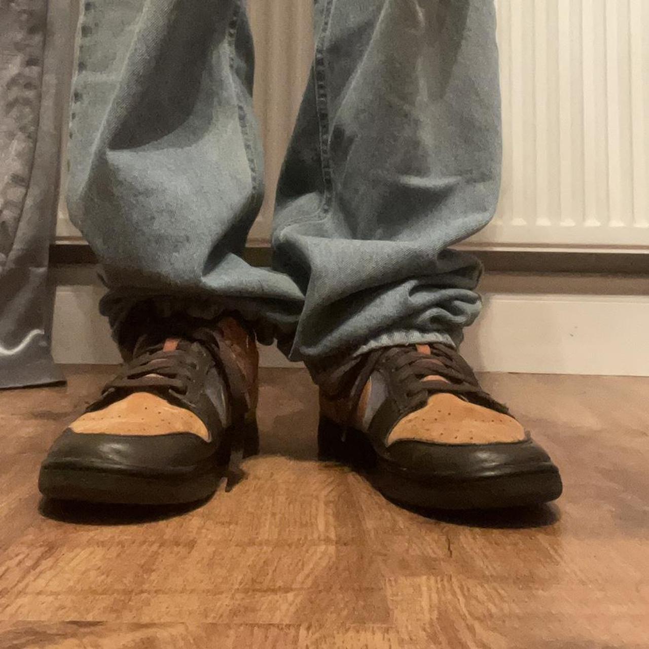 nike dunks in cider colourway hardly worn, near... Depop