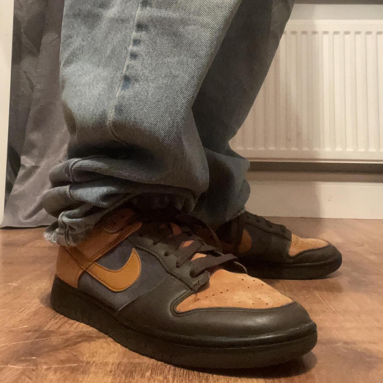 nike dunks in cider colourway hardly worn, near... Depop